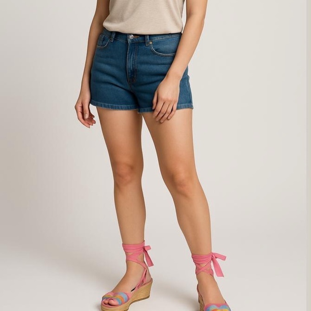 🩷Free🩷Pink plaid wedge sandals lace up leg size 8